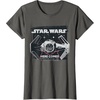 image:imageStar Wars Classic Empire TIE Fighter Here Comes Trouble TShirtAsphalt Grey
