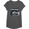 image:imageStar Wars Classic Empire TIE Fighter Here Comes Trouble TShirtAsphalt Grey