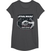 image:imageStar Wars Classic Empire TIE Fighter Here Comes Trouble TShirtDark Heather Grey