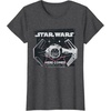 image:imageStar Wars Classic Empire TIE Fighter Here Comes Trouble TShirtDark Heather Grey