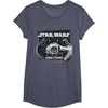 image:imageStar Wars Classic Empire TIE Fighter Here Comes Trouble TShirtHeather Blue