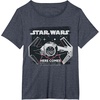image:imageStar Wars Classic Empire TIE Fighter Here Comes Trouble TShirtHeather Blue
