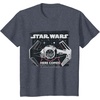 image:imageStar Wars Classic Empire TIE Fighter Here Comes Trouble TShirtHeather Blue