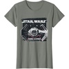 image:imageStar Wars Classic Empire TIE Fighter Here Comes Trouble TShirtOlive Heather