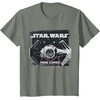 image:imageStar Wars Classic Empire TIE Fighter Here Comes Trouble TShirtOlive Heather