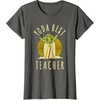 image:imageStar Wars Classic Yoda Best Teacher Jedi Vintage Chibi Yoda TShirtAsphalt Grey