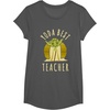 image:imageStar Wars Classic Yoda Best Teacher Jedi Vintage Chibi Yoda TShirtAsphalt Grey