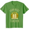 image:imageStar Wars Classic Yoda Best Teacher Jedi Vintage Chibi Yoda TShirtGrass Green