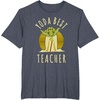 image:imageStar Wars Classic Yoda Best Teacher Jedi Vintage Chibi Yoda TShirtHeather Blue