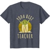 image:imageStar Wars Classic Yoda Best Teacher Jedi Vintage Chibi Yoda TShirtHeather Blue