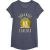 image:imageStar Wars Classic Yoda Best Teacher Jedi Vintage Chibi Yoda TShirtHeather Blue