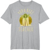 image:imageStar Wars Classic Yoda Best Teacher Jedi Vintage Chibi Yoda TShirtHeather Grey