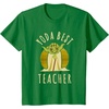 image:imageStar Wars Classic Yoda Best Teacher Jedi Vintage Chibi Yoda TShirtKelly Green