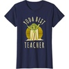 image:imageStar Wars Classic Yoda Best Teacher Jedi Vintage Chibi Yoda TShirtNavy Blue