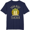 image:imageStar Wars Classic Yoda Best Teacher Jedi Vintage Chibi Yoda TShirtNavy Blue