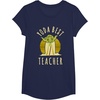 image:imageStar Wars Classic Yoda Best Teacher Jedi Vintage Chibi Yoda TShirtNavy Blue