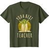 image:imageStar Wars Classic Yoda Best Teacher Jedi Vintage Chibi Yoda TShirtOlive Green