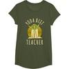 image:imageStar Wars Classic Yoda Best Teacher Jedi Vintage Chibi Yoda TShirtOlive Green