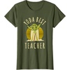 image:imageStar Wars Classic Yoda Best Teacher Jedi Vintage Chibi Yoda TShirtOlive Green