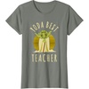 image:imageStar Wars Classic Yoda Best Teacher Jedi Vintage Chibi Yoda TShirtOlive Heather