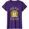 image:imageStar Wars Classic Yoda Best Teacher Jedi Vintage Chibi Yoda TShirtPurple