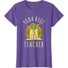 image:imageStar Wars Classic Yoda Best Teacher Jedi Vintage Chibi Yoda TShirtPurple Heather