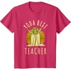 image:imageStar Wars Classic Yoda Best Teacher Jedi Vintage Chibi Yoda TShirtRed Heather