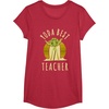 image:imageStar Wars Classic Yoda Best Teacher Jedi Vintage Chibi Yoda TShirtRed Heather