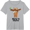 image:imageStar Wars Hang In There Ewok Hanging From Tree Branch TShirtHeather Grey