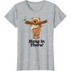 image:imageStar Wars Hang In There Ewok Hanging From Tree Branch TShirtHeather Grey