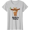 image:imageStar Wars Hang In There Ewok Hanging From Tree Branch TShirtSilver Grey