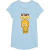 image:imageStar Wars Iconic C3PO Stay Golden Pixel Art Chibi Big Logo TShirtBaby Blue