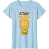 image:imageStar Wars Iconic C3PO Stay Golden Pixel Art Chibi Big Logo TShirtBaby Blue