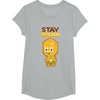 image:imageStar Wars Iconic C3PO Stay Golden Pixel Art Chibi Big Logo TShirtHeather Grey