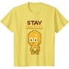 image:imageStar Wars Iconic C3PO Stay Golden Pixel Art Chibi Big Logo TShirtLemon Yellow