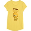 image:imageStar Wars Iconic C3PO Stay Golden Pixel Art Chibi Big Logo TShirtLemon Yellow
