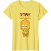 image:imageStar Wars Iconic C3PO Stay Golden Pixel Art Chibi Big Logo TShirtLemon Yellow