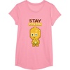 image:imageStar Wars Iconic C3PO Stay Golden Pixel Art Chibi Big Logo TShirtPink