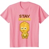 image:imageStar Wars Iconic C3PO Stay Golden Pixel Art Chibi Big Logo TShirtPink