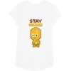 image:imageStar Wars Iconic C3PO Stay Golden Pixel Art Chibi Big Logo TShirtWhite