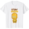 image:imageStar Wars Iconic C3PO Stay Golden Pixel Art Chibi Big Logo TShirtWhite