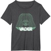 image:imageStar Wars Iconic Darth Vader Helmet Neon Line Art Portrait TShirtDark Heather Grey
