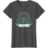 image:imageStar Wars Iconic Darth Vader Helmet Neon Line Art Portrait TShirtDark Heather Grey