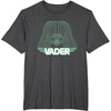 image:imageStar Wars Iconic Darth Vader Helmet Neon Line Art Portrait TShirtDark Heather Grey