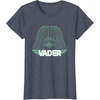 image:imageStar Wars Iconic Darth Vader Helmet Neon Line Art Portrait TShirtHeather Blue