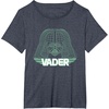 image:imageStar Wars Iconic Darth Vader Helmet Neon Line Art Portrait TShirtHeather Blue