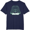 image:imageStar Wars Iconic Darth Vader Helmet Neon Line Art Portrait TShirtNavy Blue