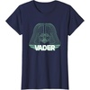 image:imageStar Wars Iconic Darth Vader Helmet Neon Line Art Portrait TShirtNavy Blue