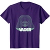 image:imageStar Wars Iconic Darth Vader Helmet Neon Line Art Portrait TShirtPurple