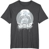 image:imageStar Wars Iconic Darth Vader Helmet Paint Big Chest Portrait TShirtDark Heather Grey